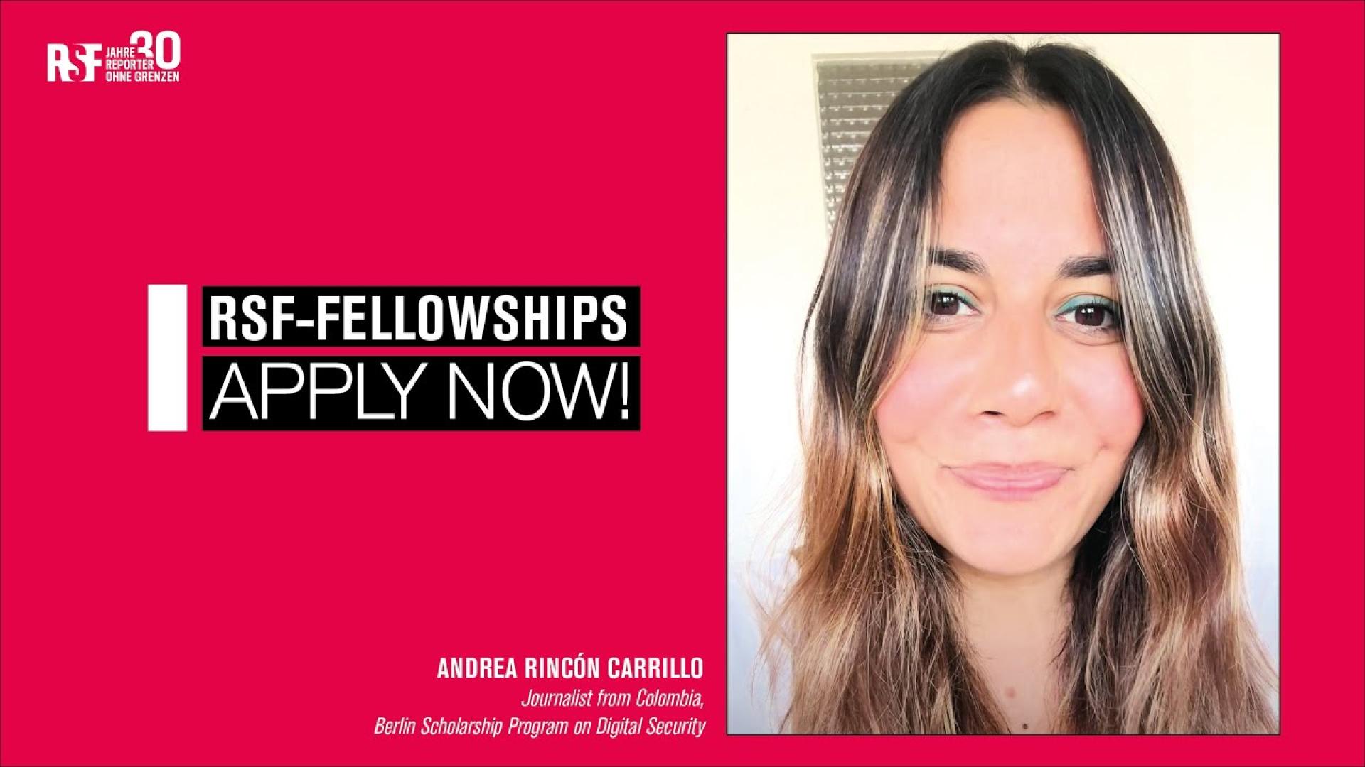Like Andrea, apply for one of our RSF fellowship programs now!