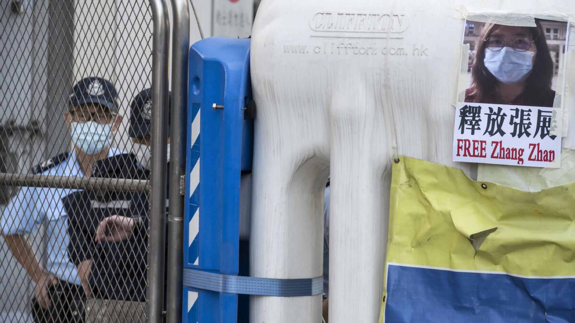 Journalistin Zhang Zhan: den Tod vor Augen