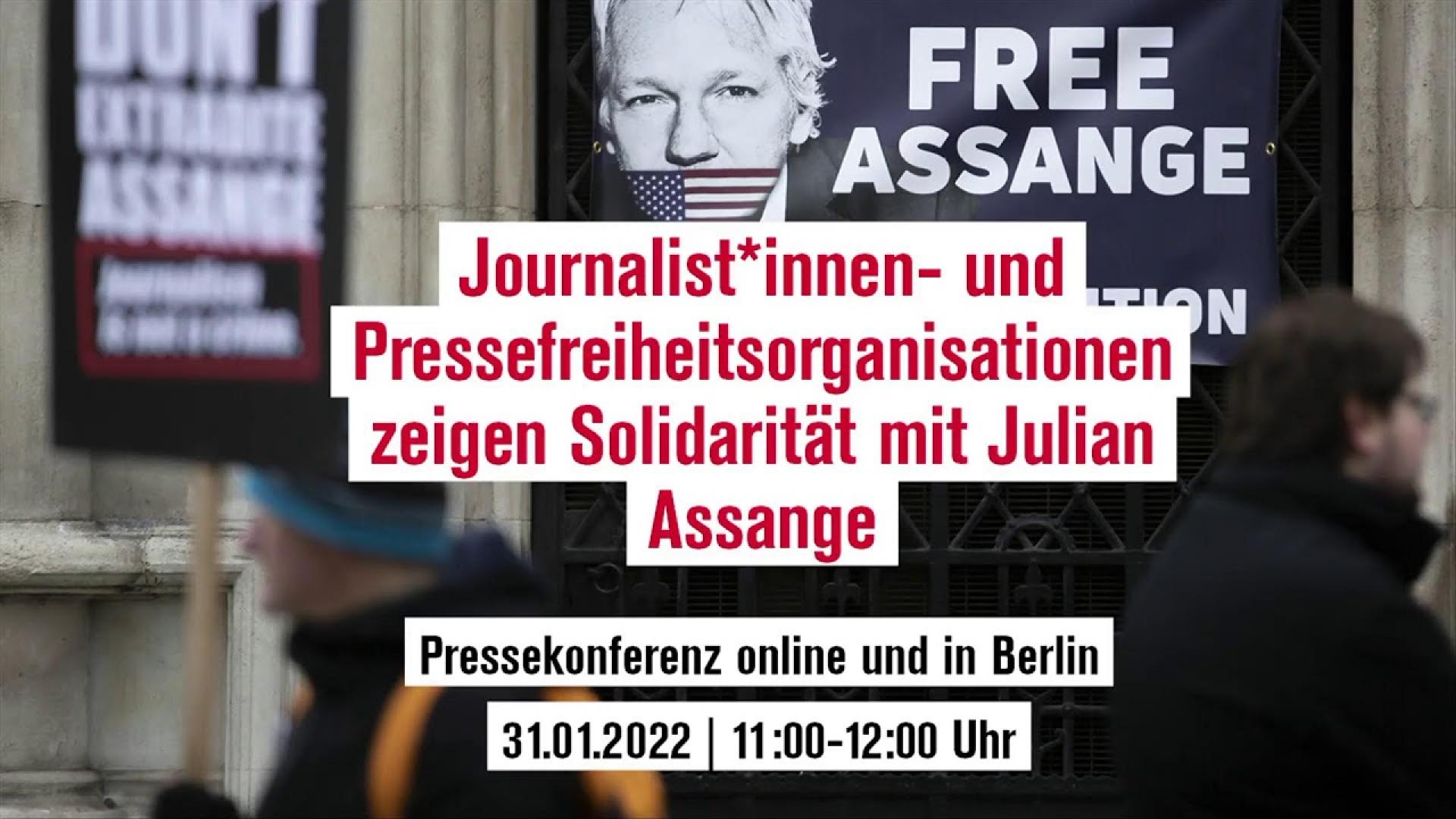Pressekonferenz "Der Fall Assange betrifft uns alle" | Solidarität mit Julian Assange