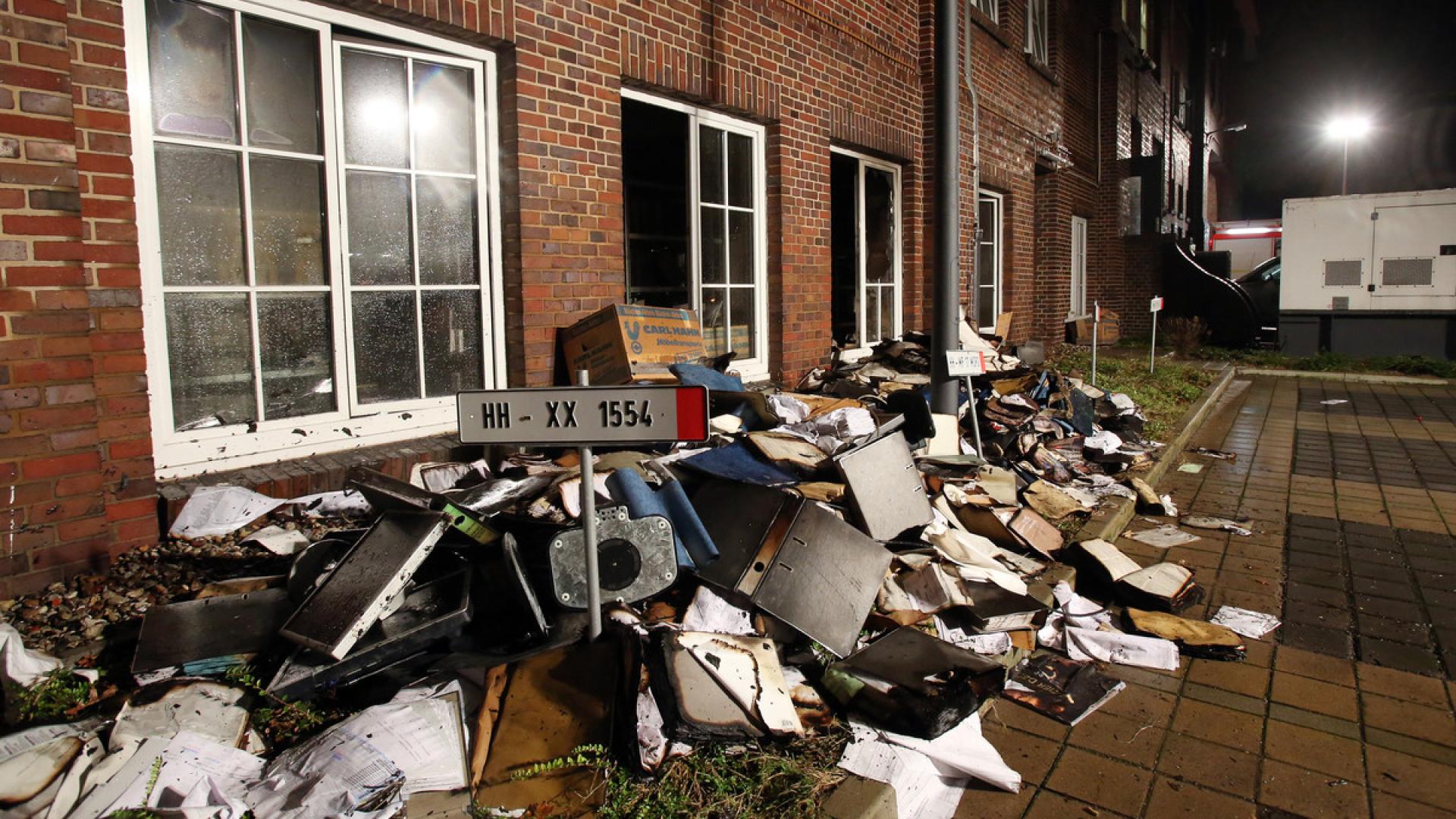 Brandanschlag auf Hamburger Morgenpost