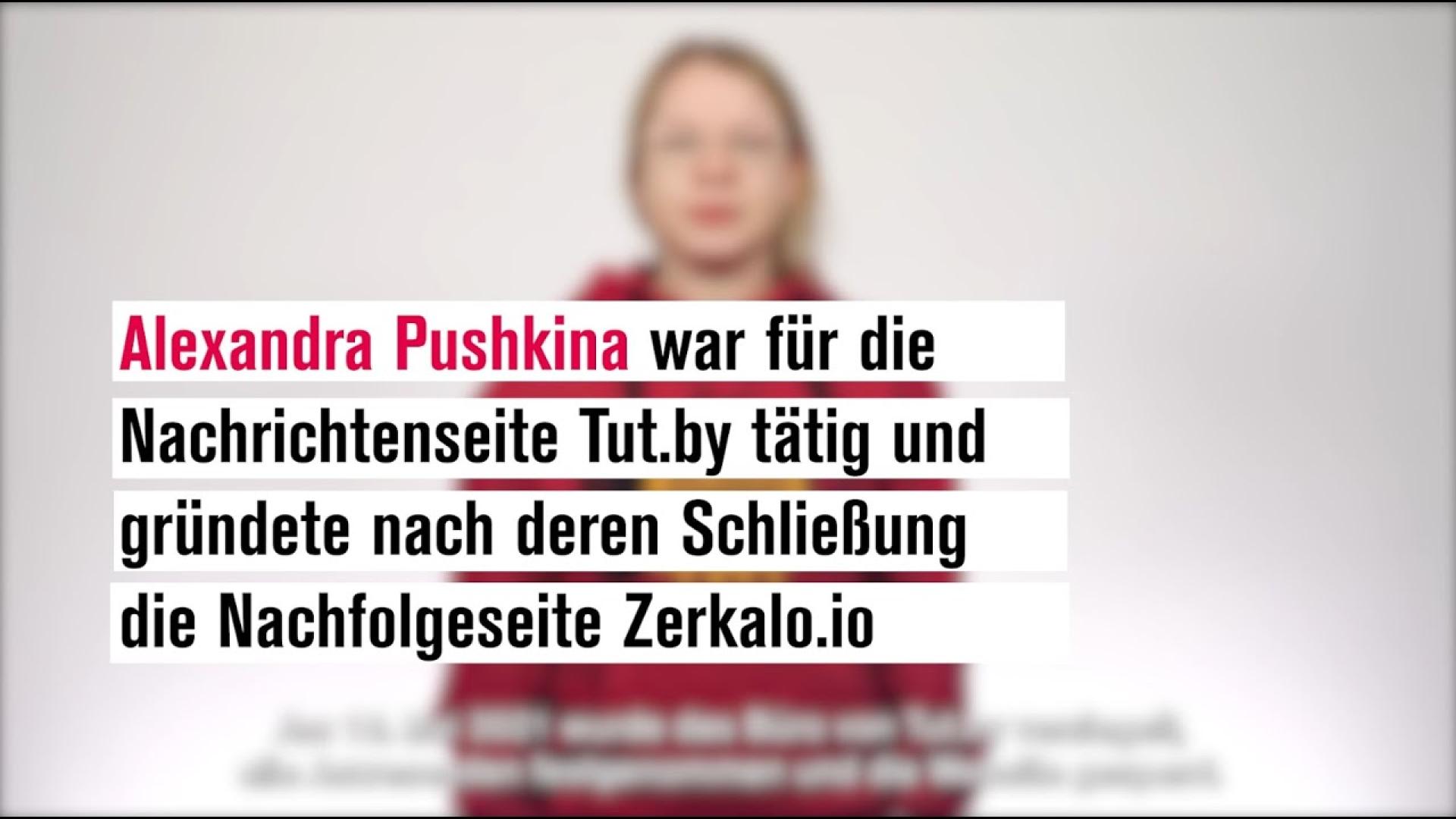 Stimmen aus Belarus II: Alexandra Pushkina