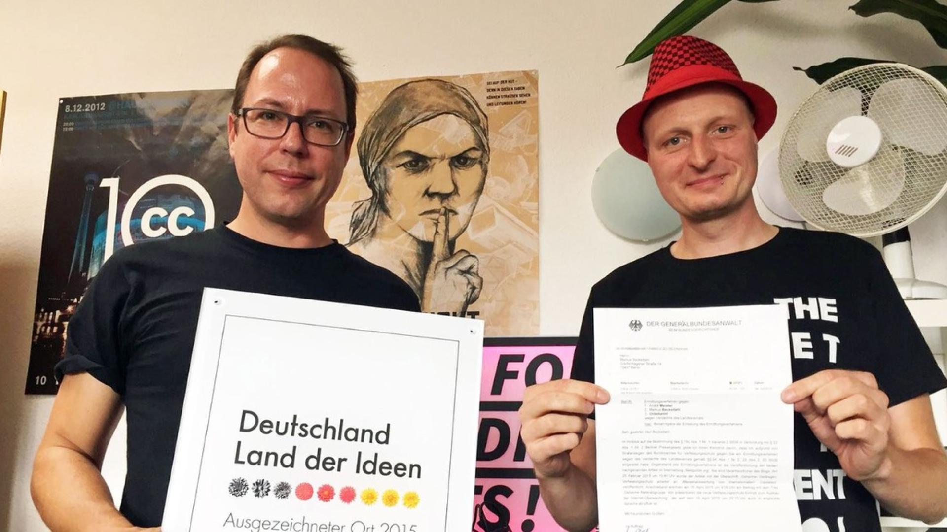 Solidarität mit den Journalisten von netzpolitik.org