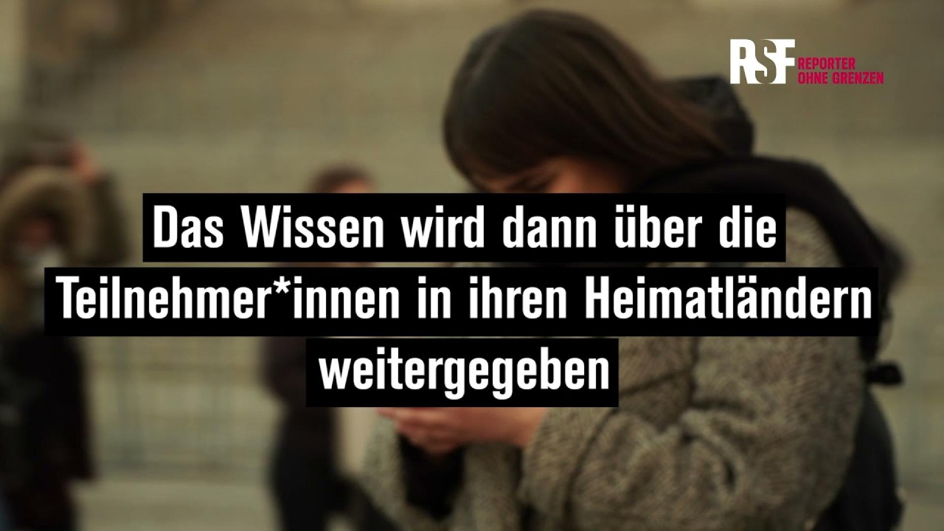 Berliner Stipendienprogramm 2022 | Reporter ohne Grenzen