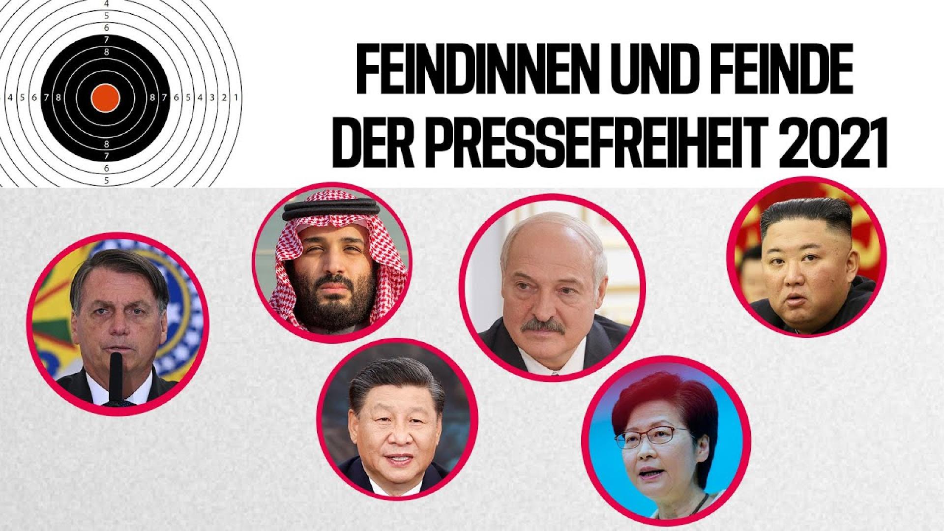 Feinde der Pressefreiheit: Neue Liste 2021 | Reporter ohne Grenzen