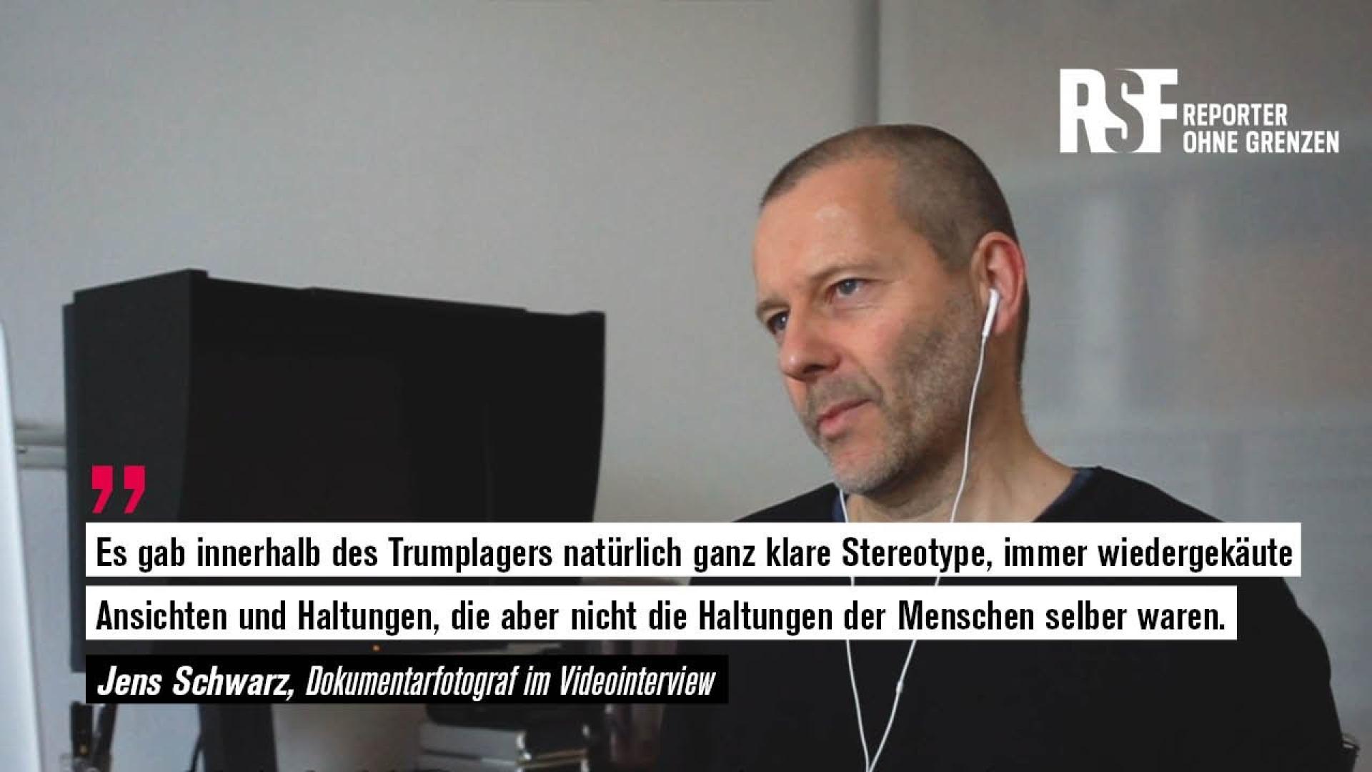 Fotos für die Pressefreiheit 2021 | Interview mit Fotograf Jens Schwarz | Reporter ohne Grenzen