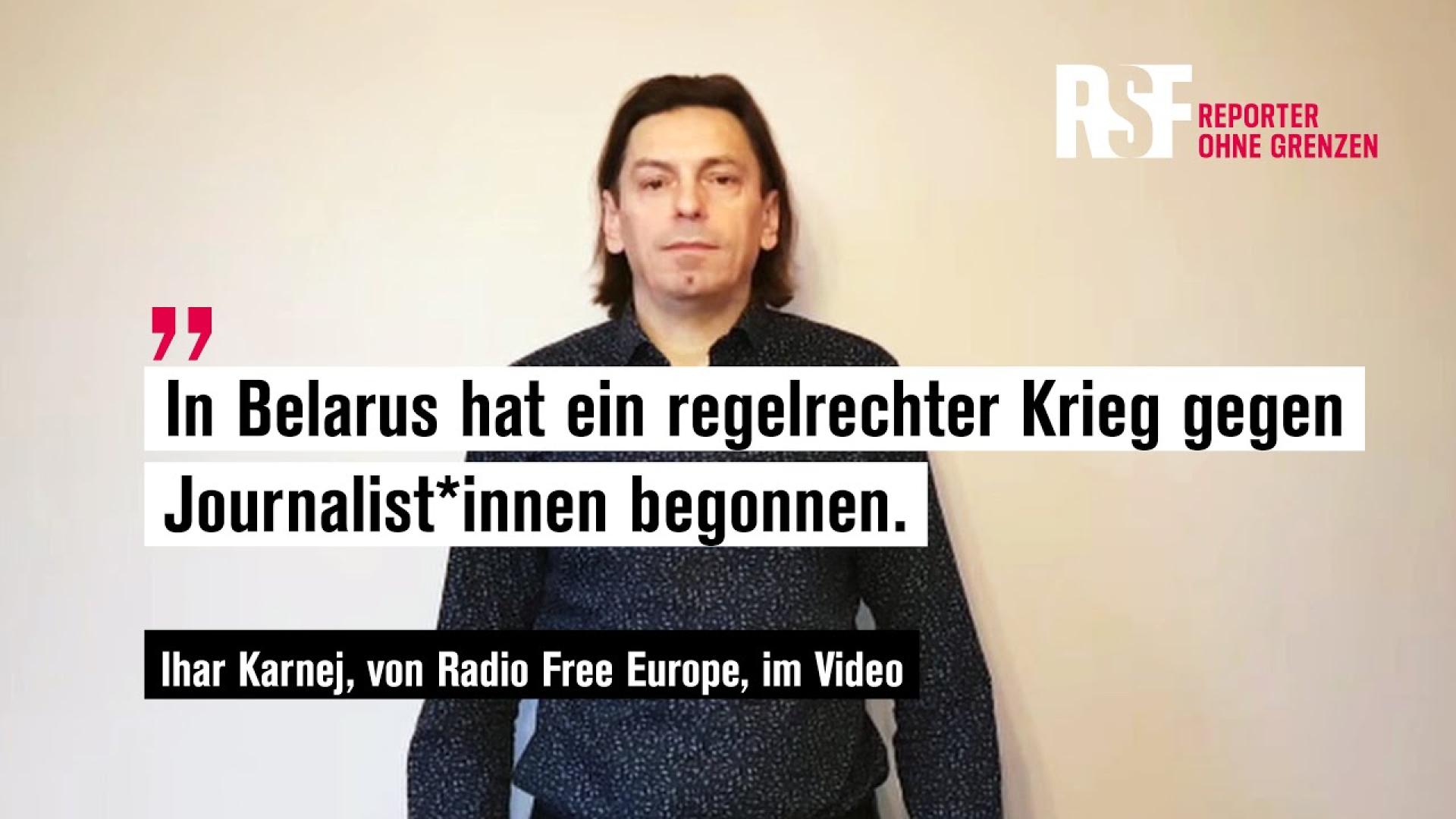 Belarus | Journalist berichtet, wie Sicherheitsleute ihn demütigten | Reporter ohne Grenzen