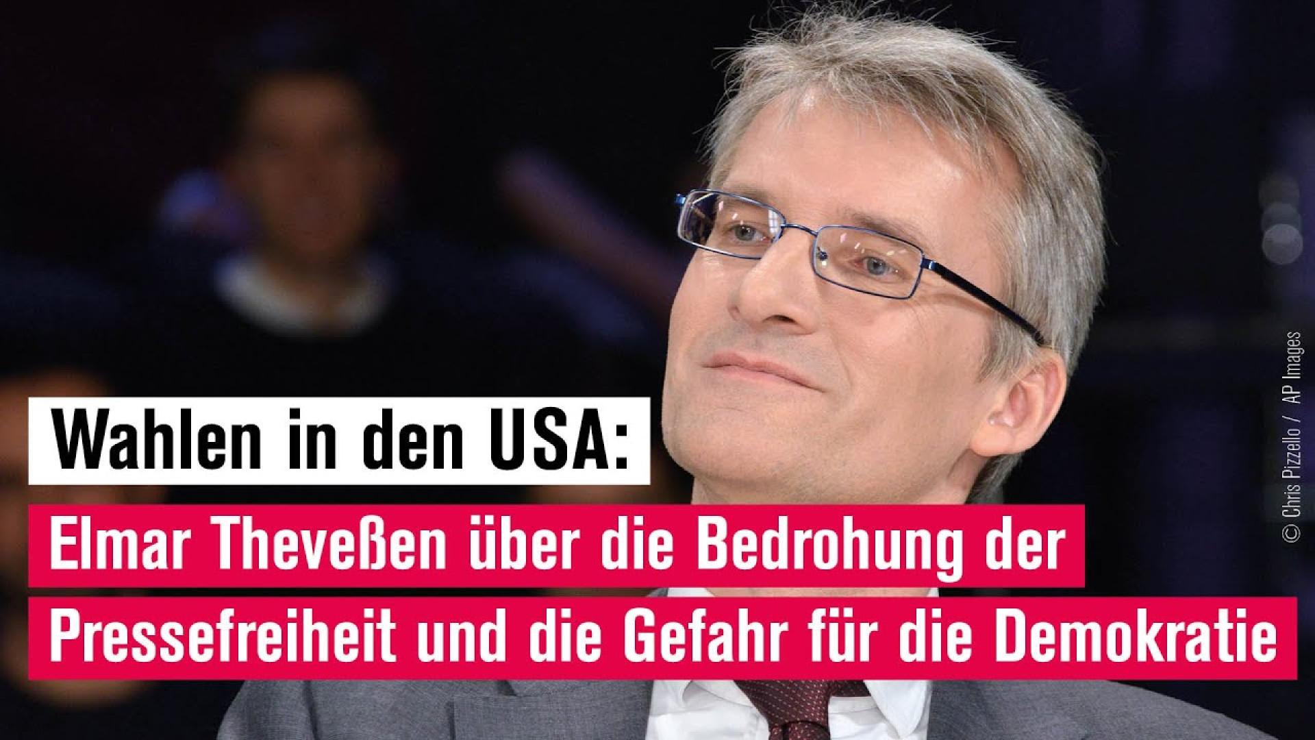 USA | Elmar Theveßen: Bedrohung der Pressefreiheit als Gefahr für Demokratie | Reporter ohne Grenzen