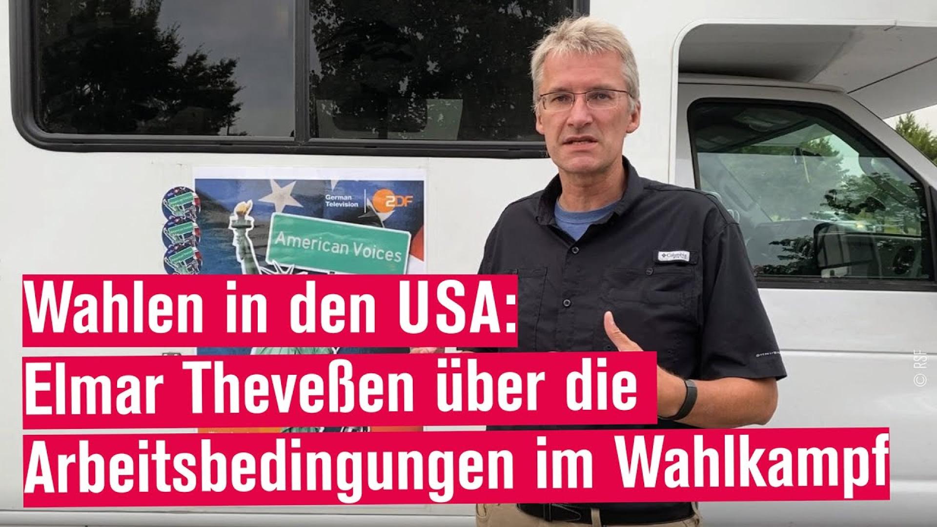 USA | Elmar Theveßen: Arbeitsbedingungen im US-Wahlkampf | Reporter ohne Grenzen