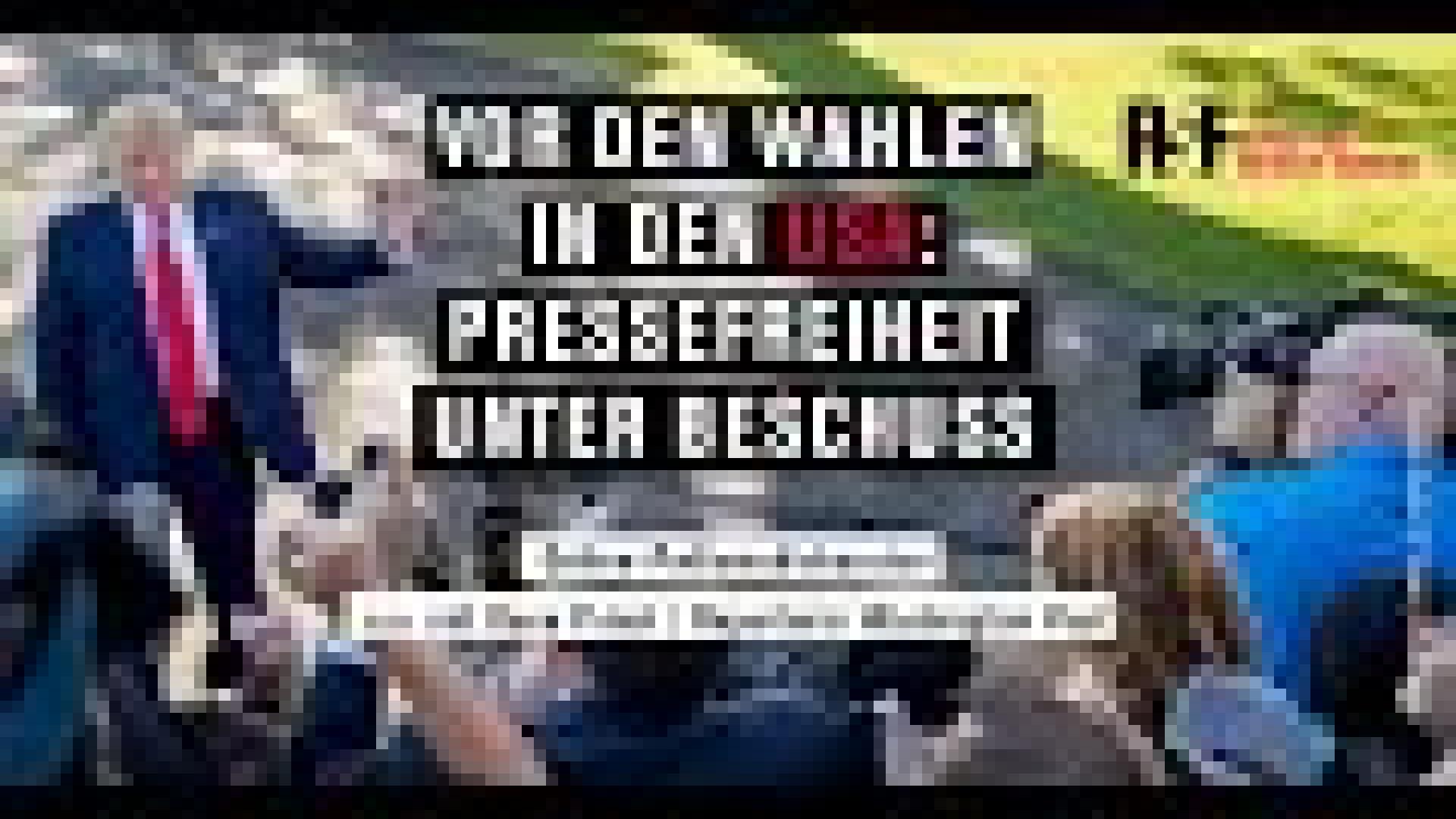 Diskussion: Vor den Wahlen in den USA | Press Freedom Under Fire | RSF