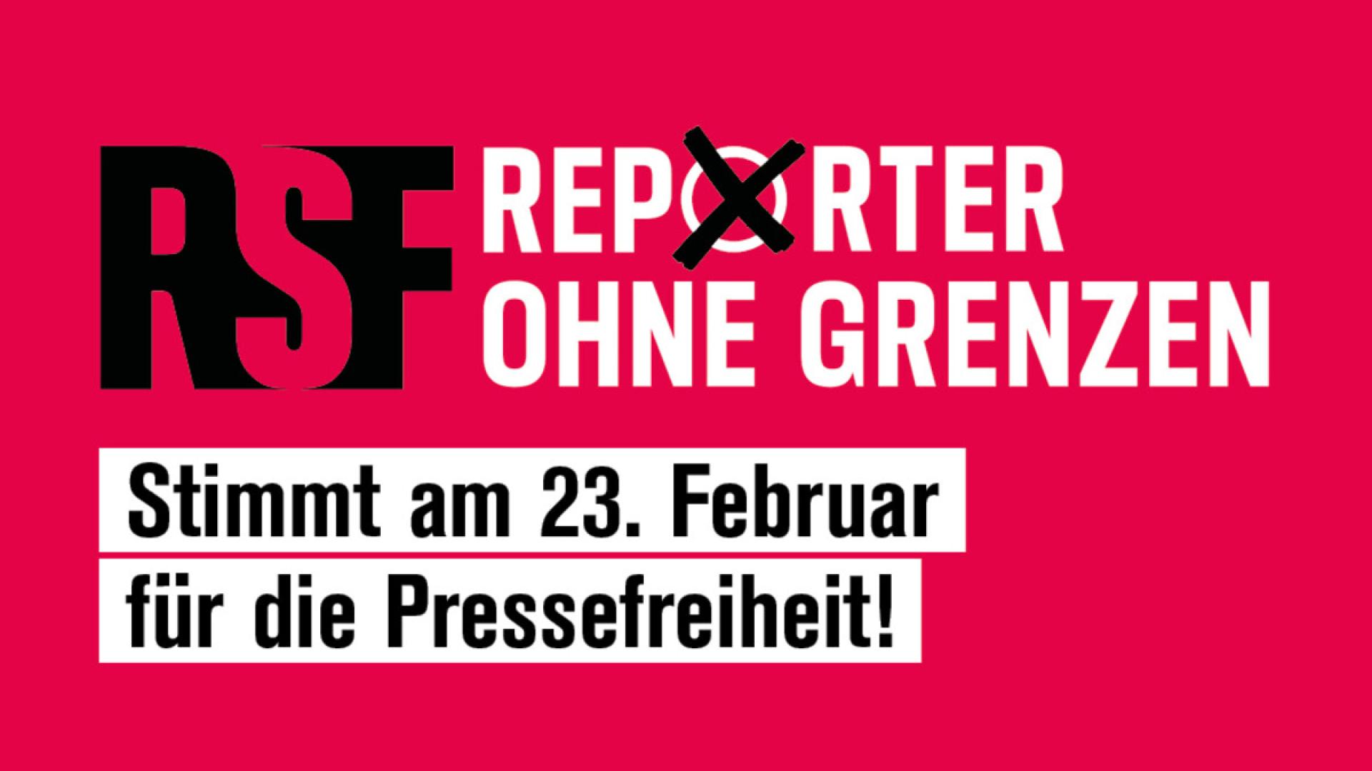 RSF gibt Empfehlungen an die künftige Regierung