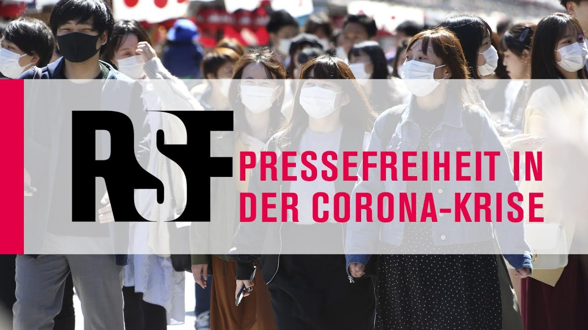 RSF startet Themenseite zur Corona-Pandemie
