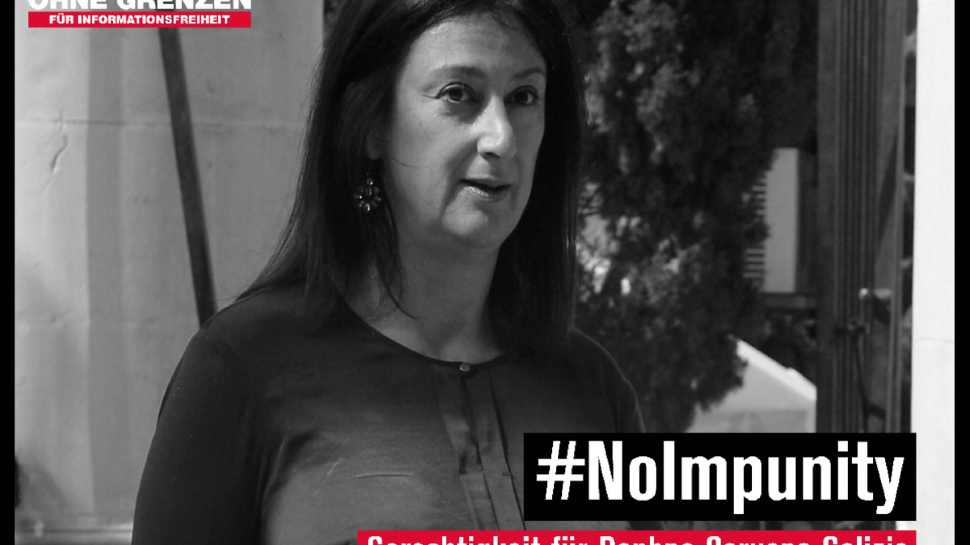 Mahnwache für Daphne Caruana Galizia