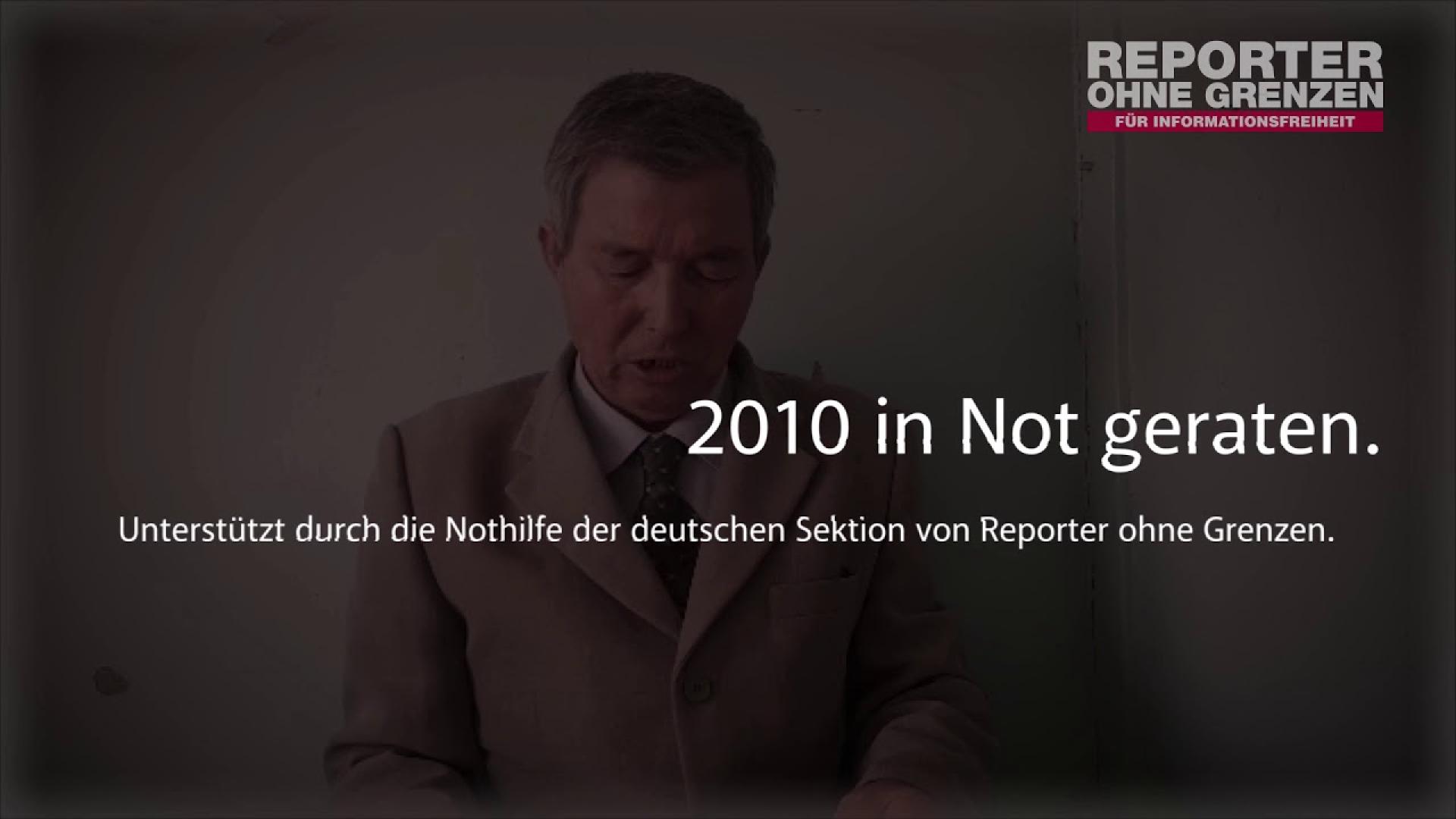 Salijon Abdurakhmanow - einer von mehr als 700 unterstützen Journalist*innen