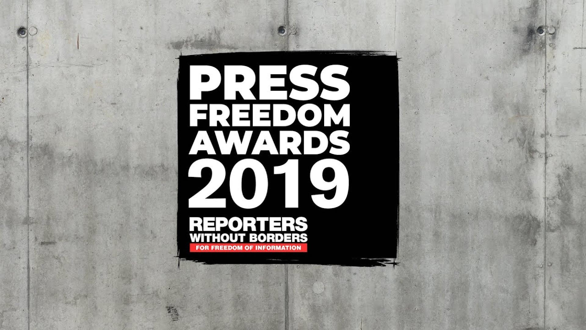 Press Freedom Awards 2019 | Reporters Without Borders
