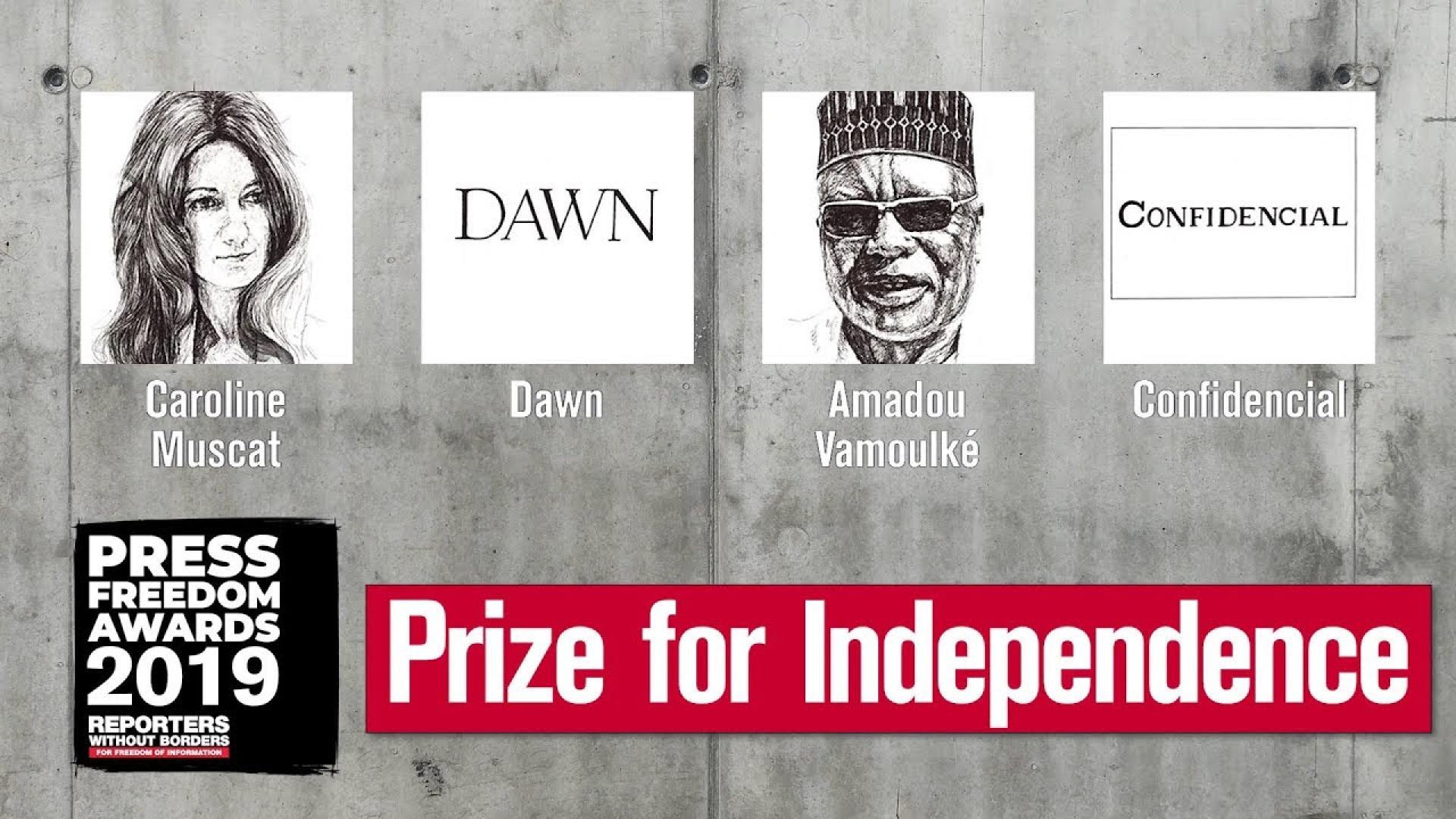 Press Freedom Awards 2019 - Nominees "Prize for Independence"