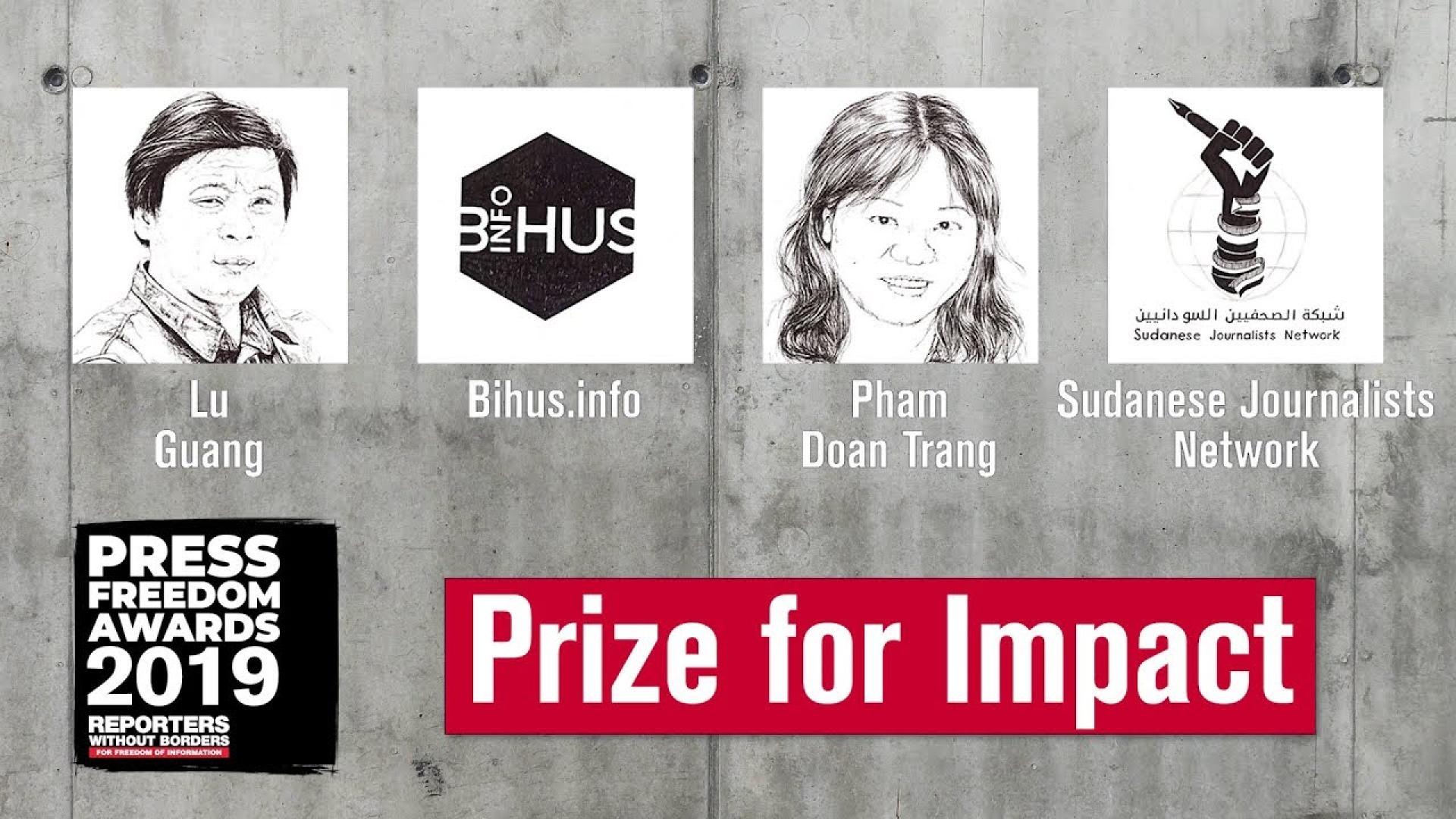 Press Freedom Awards 2019 - Nominees "Prize for Impact"