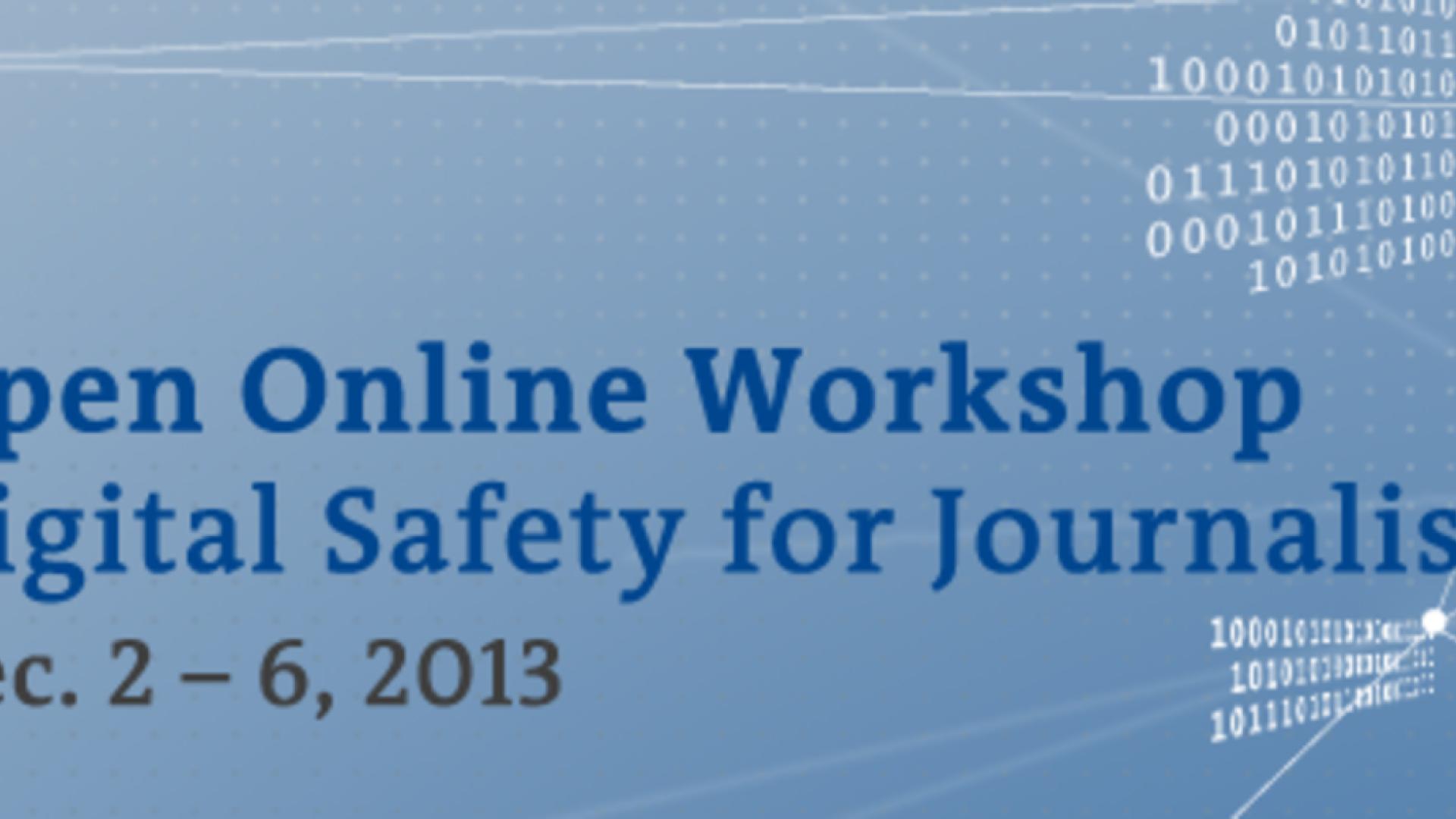 Digitale Sicherheit für Journalisten: Open Online Workshop #digisafe von ROG und DW Akademie