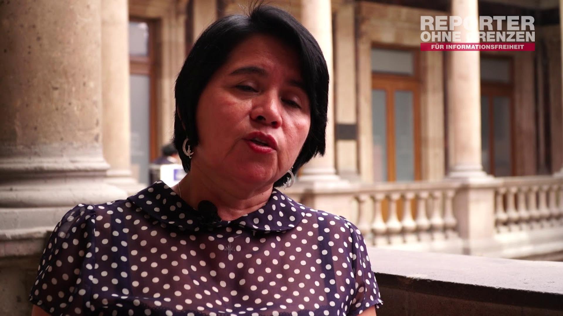 Der Stand der Pressefreheit: Balbina Flores, Mexiko