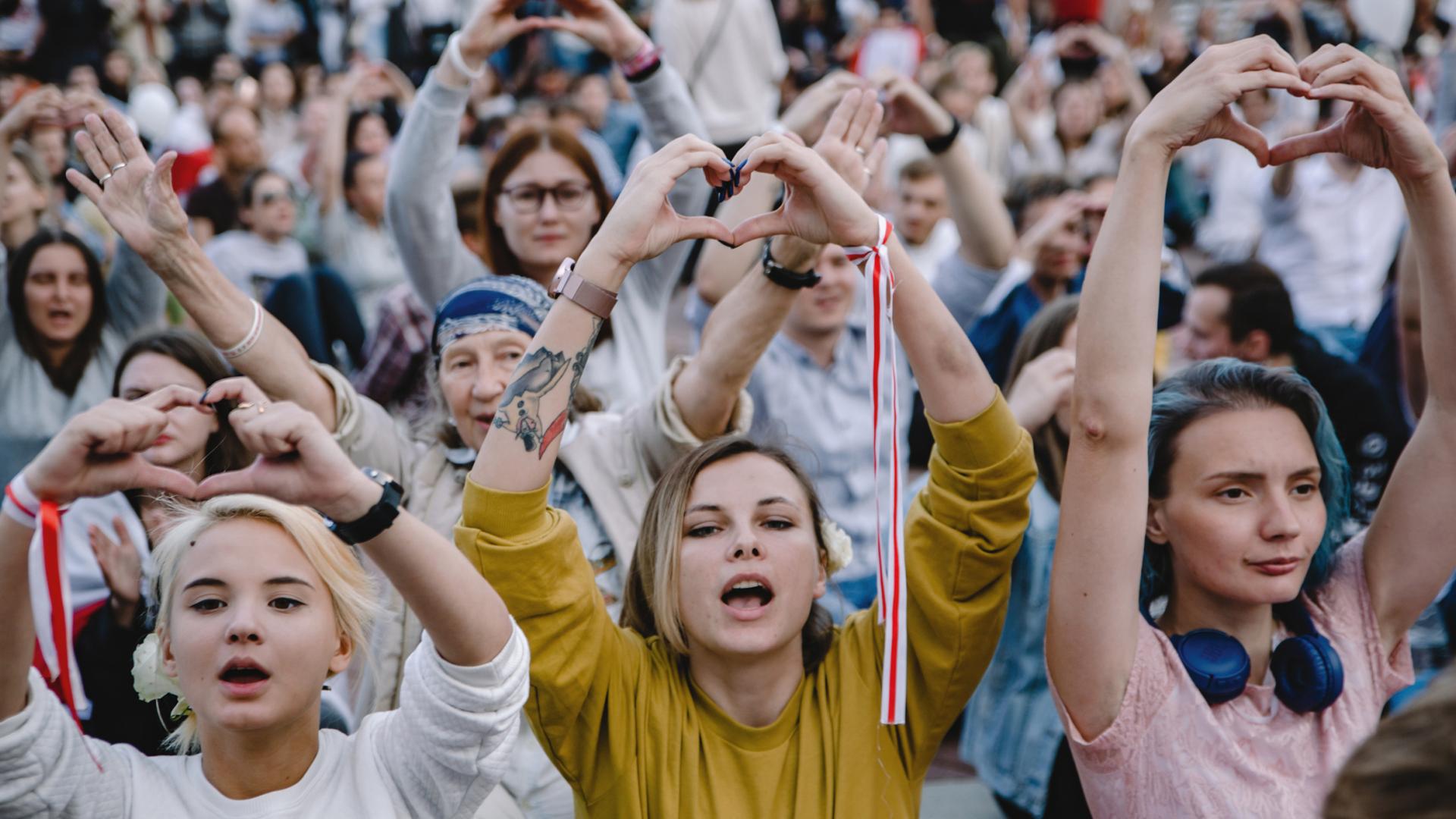 Belarus Pressefreiheit Demo