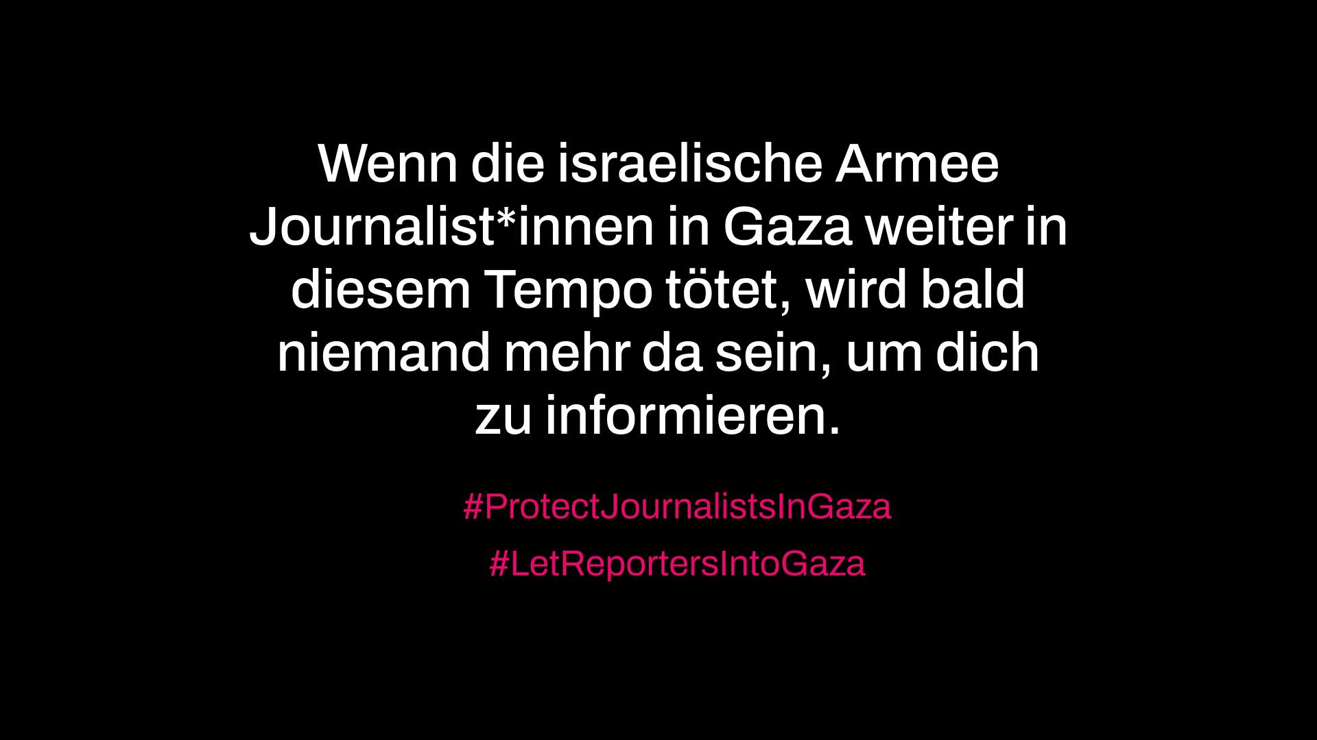 Hunderte Medien weltweit mobilisieren für Gaza