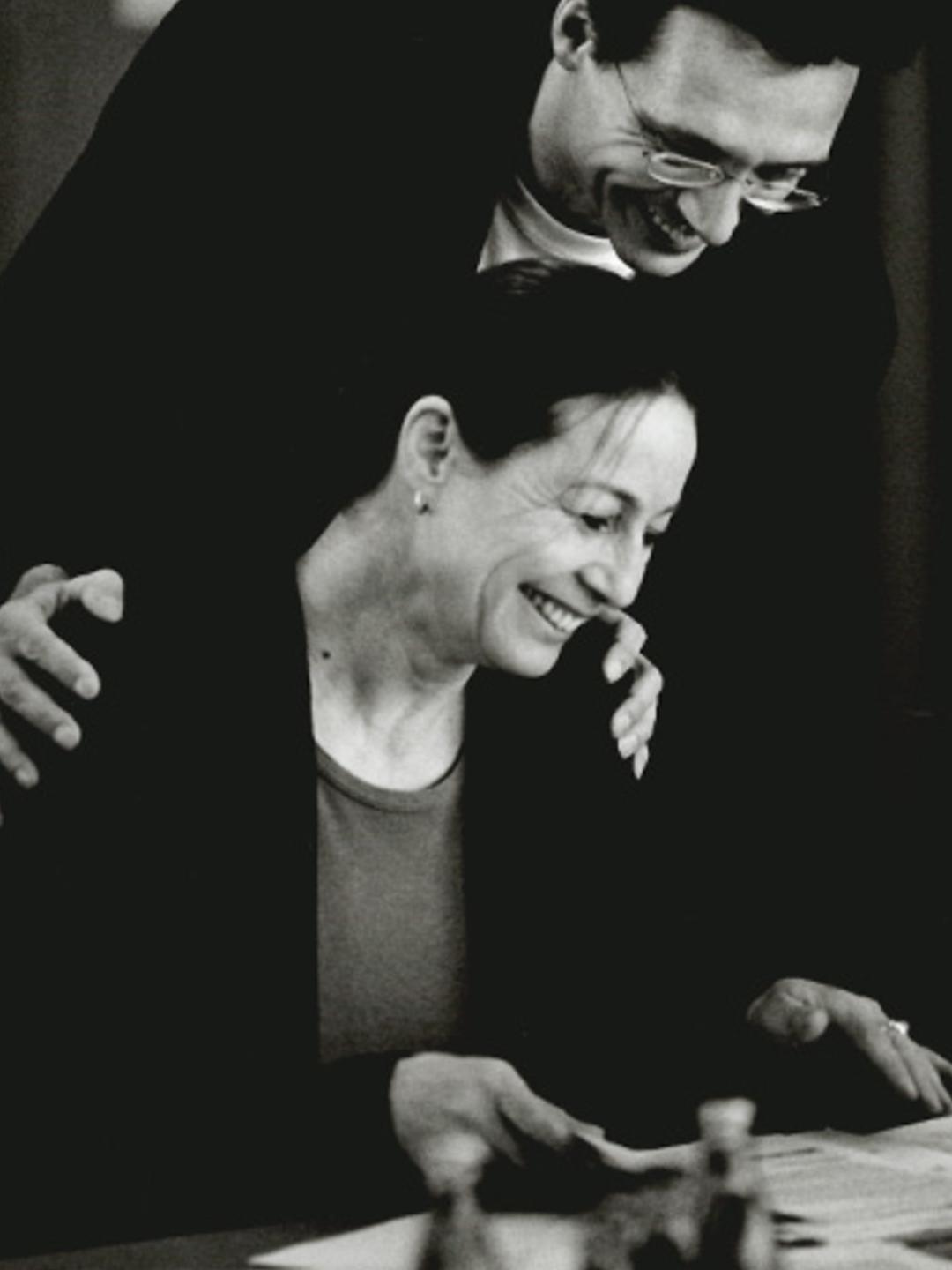 Barbara Petersen (1. Geschäftsführerin von Reporter ohne Grenzen Deutschland) mit Michael Rediske (Vorstand)