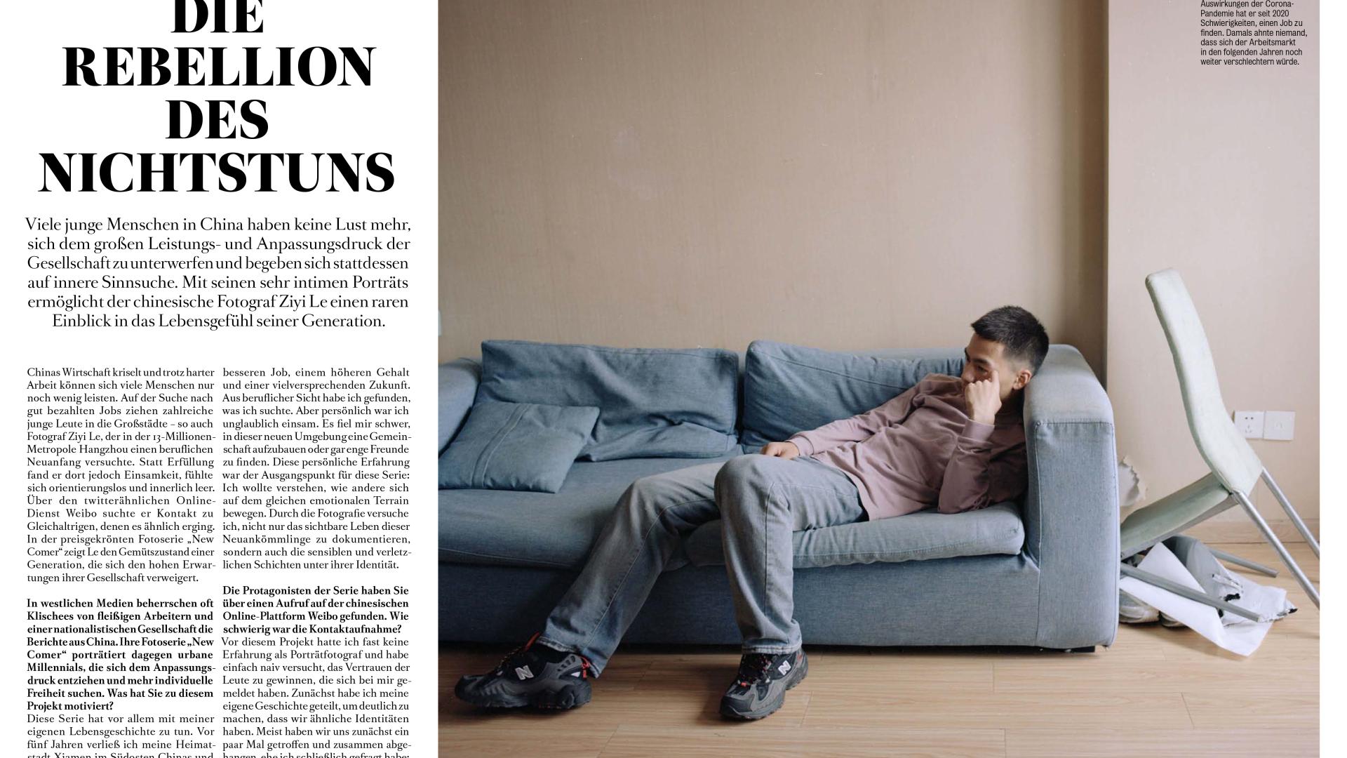 Die Seiten 46 und 47 aus "Fotos für die Pressefreiheit 2025"