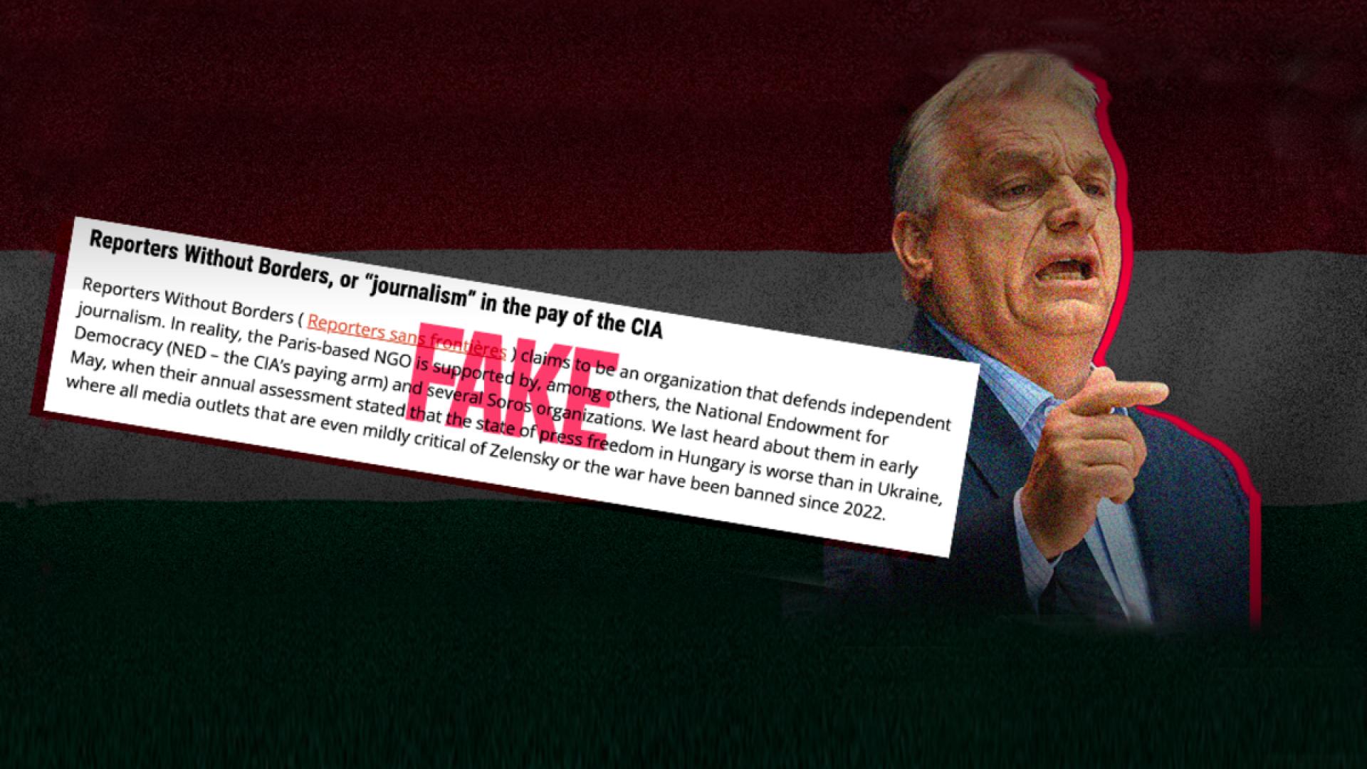 Verleumdungskampagne der Regierung gegen RSF