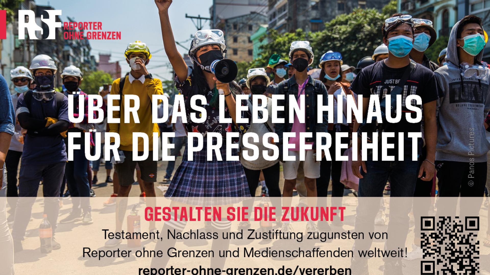 "Über das Leben hinaus für die Pressefreiheit"