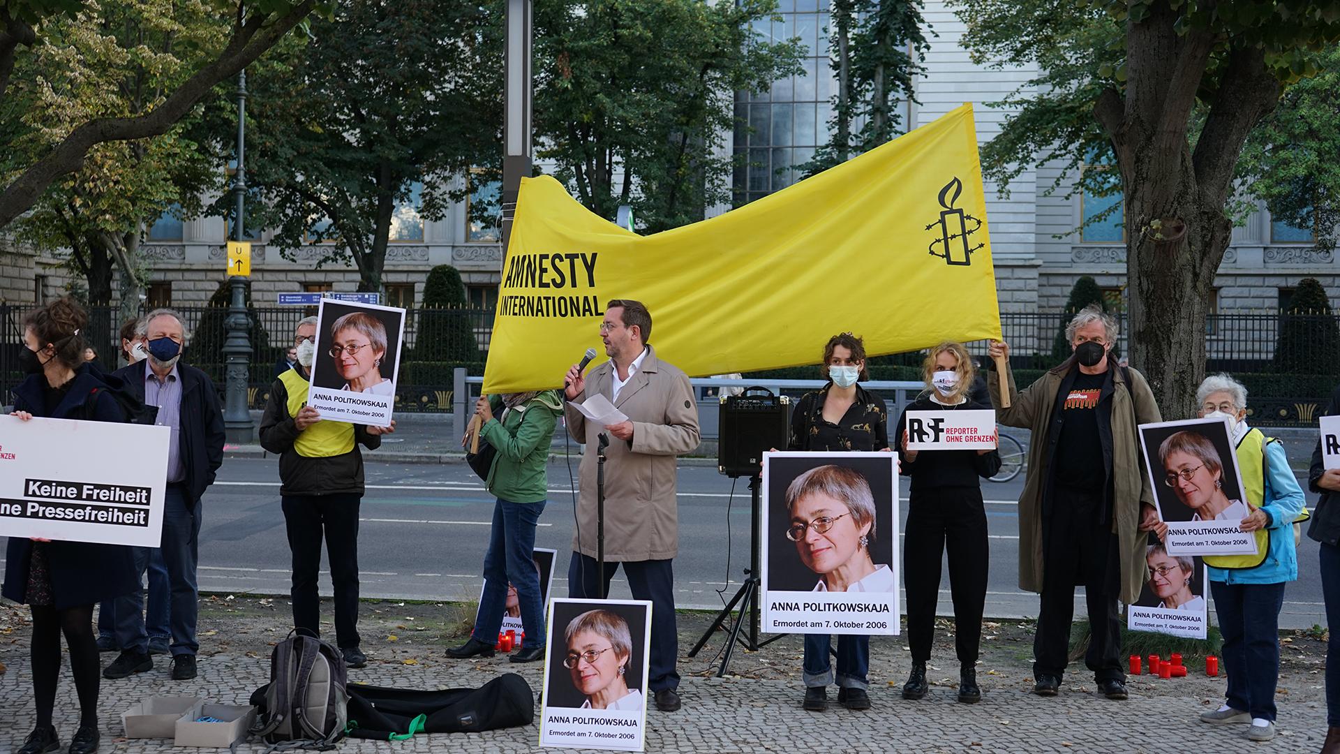 Mahnwache Politkowskaja 1