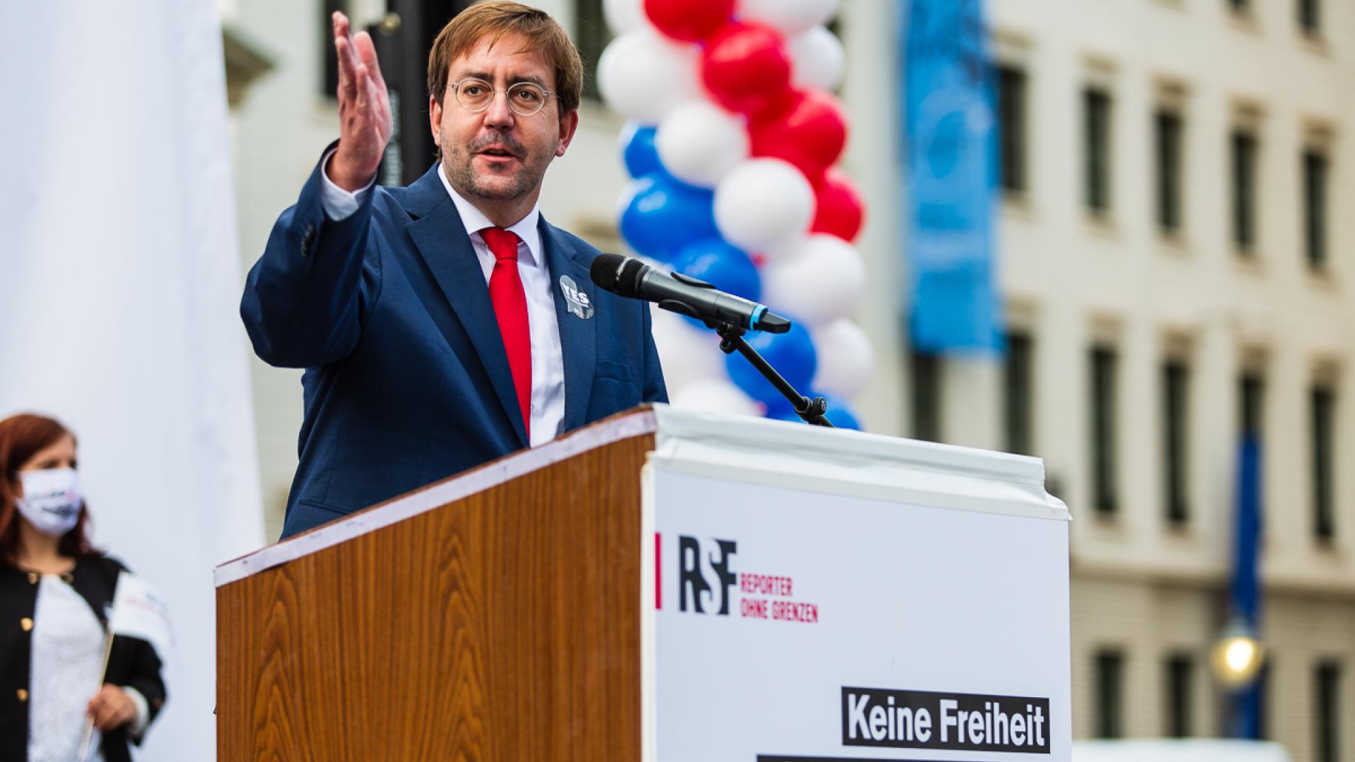 Aktion zur Pressefreiheit in den USA 2