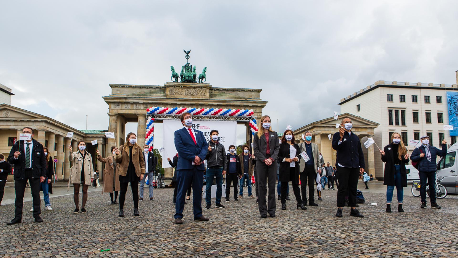 Aktion zur Pressefreiheit in den USA 3
