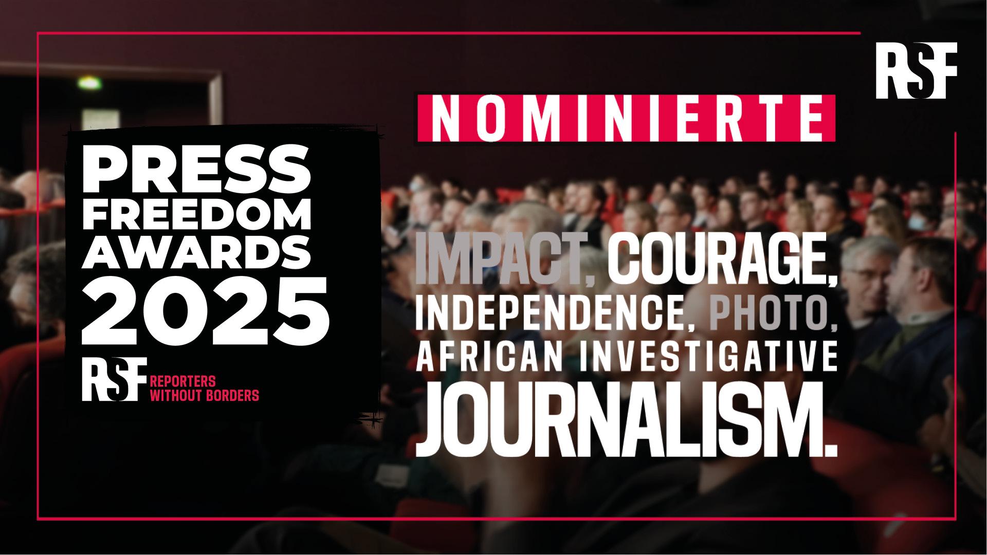 Nominierungen für die Press Freedom Awards