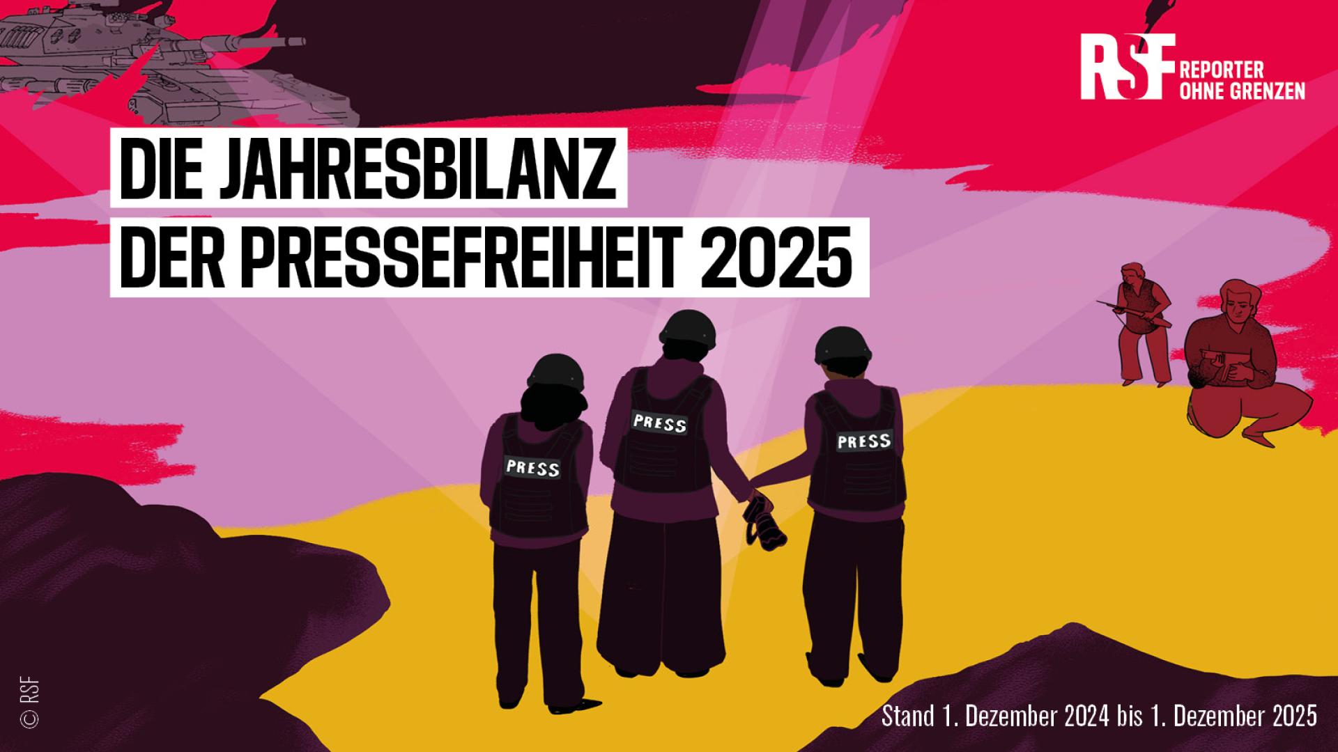 67 getötete Reporter*innen, über 500 in Haft