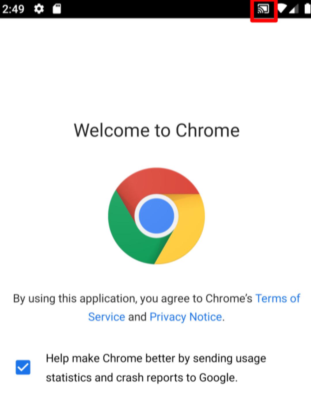 Im oberen rechten Bildschirmbereich wird das Bildschirmaufnahme-Symbol angezeigt (hier rot markiert).