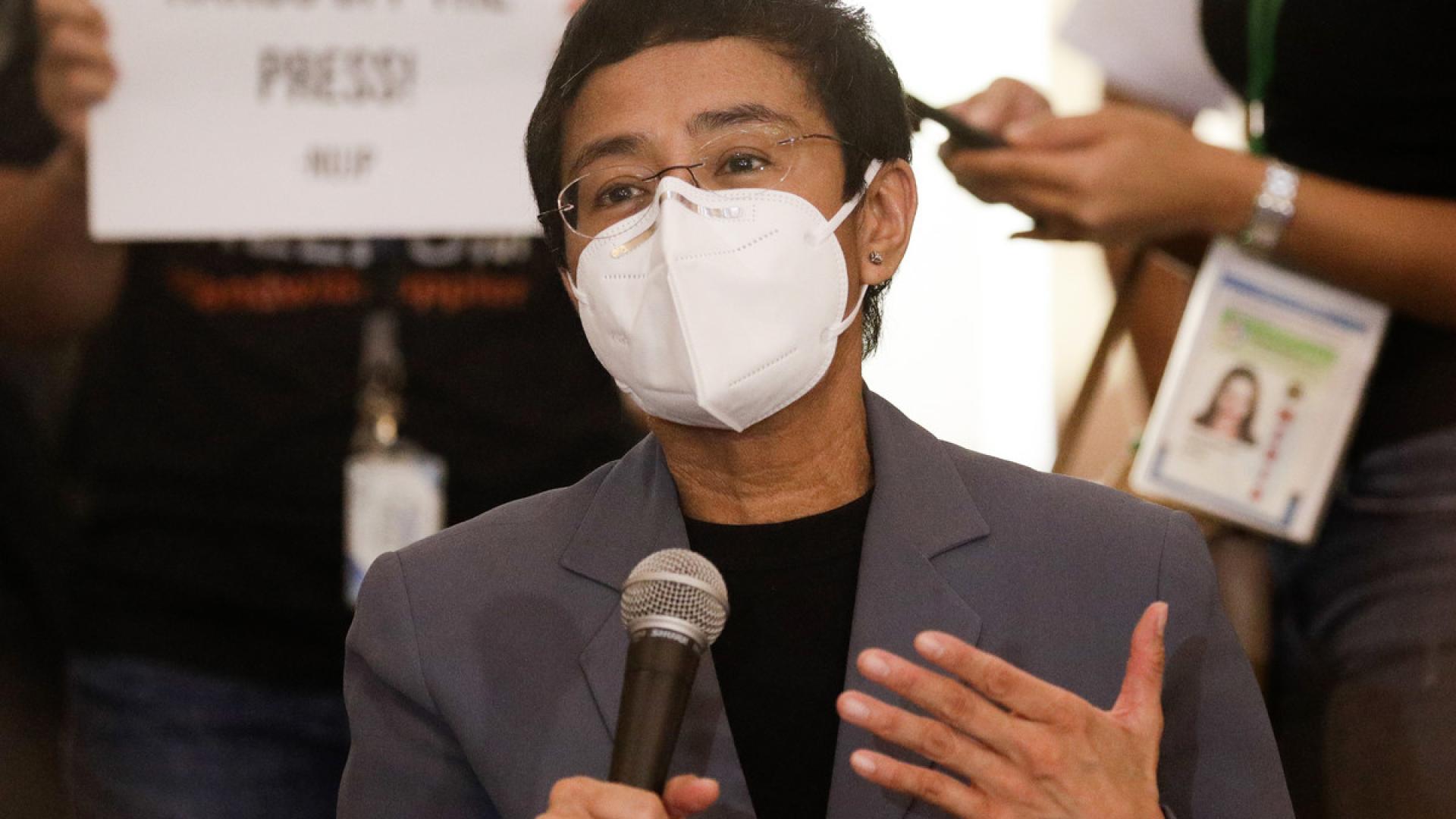 Internationale Solidarität mit Maria Ressa